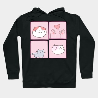 Cats Kawaii Design Hoodie